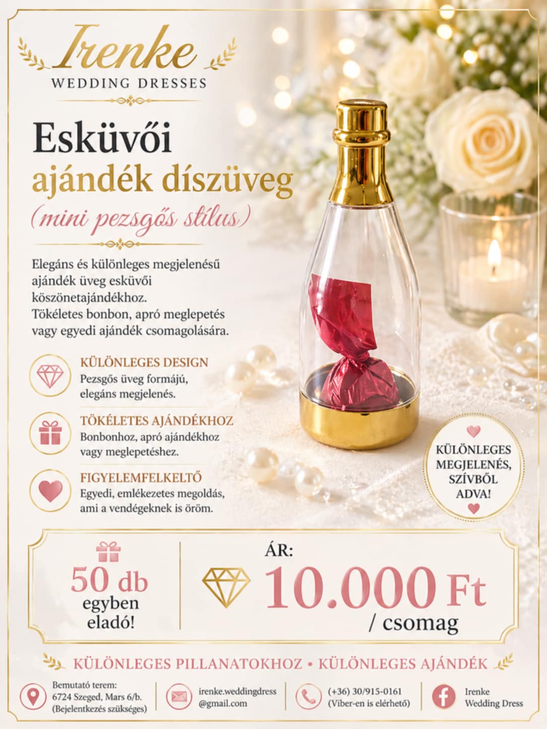 Ajándék Díszüveg
